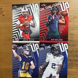 2024 LEAF LOT OF 4 ON THE COME UP CARDS