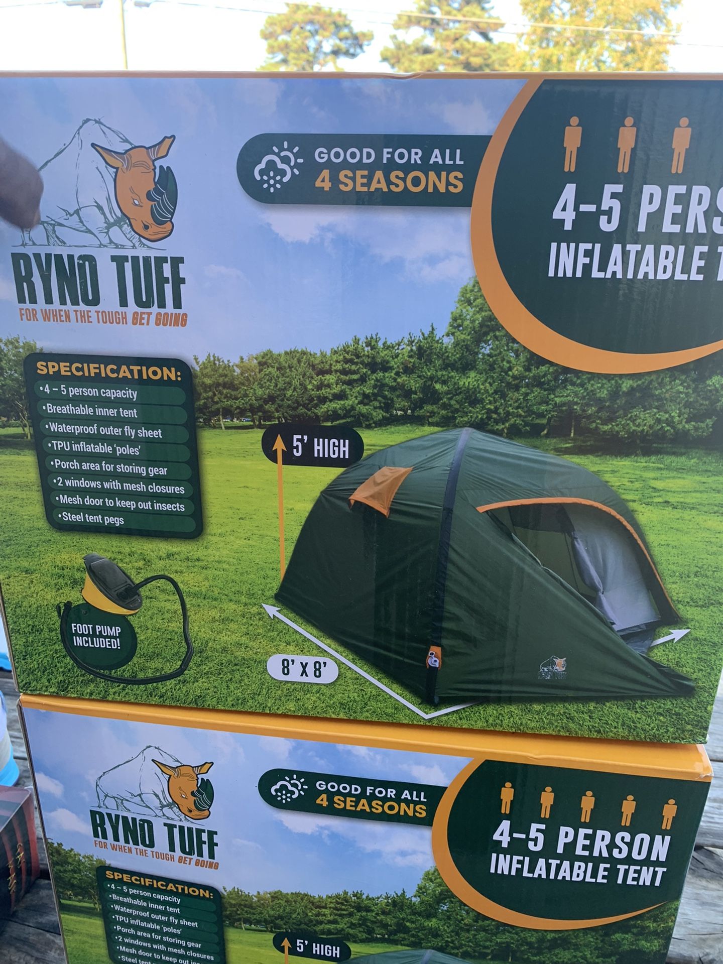 4-5 Person Inflatable Tent $45