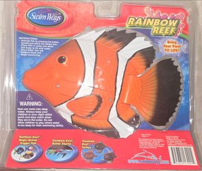 Swim ways rainbow reef, turtle and Nemo fish.