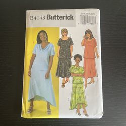 Butterick Sewing Pattern 4143 Size 16W 18W 20W Shirt Top Skirt 2004