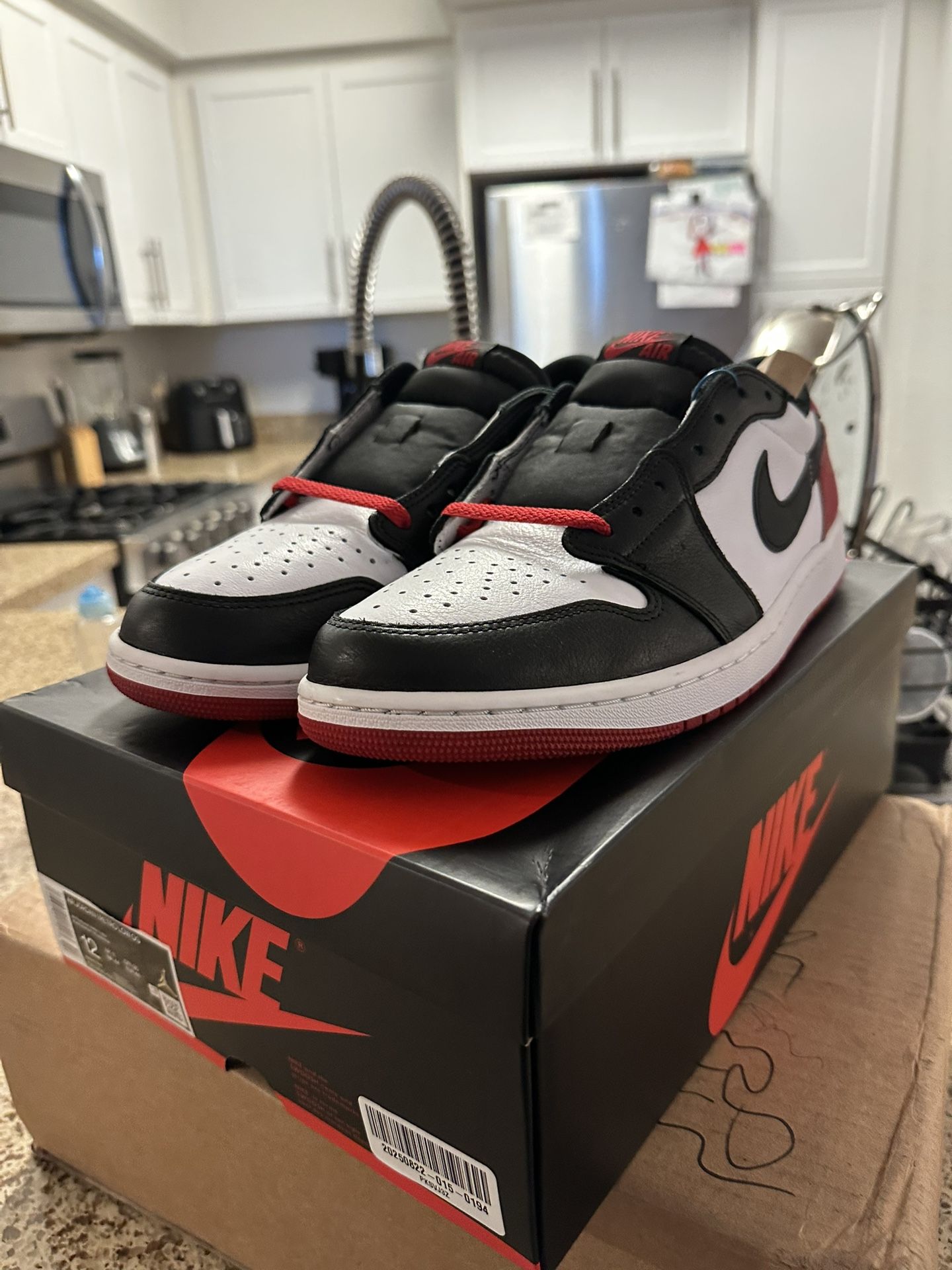 Jordan 1 Low Black Toe 