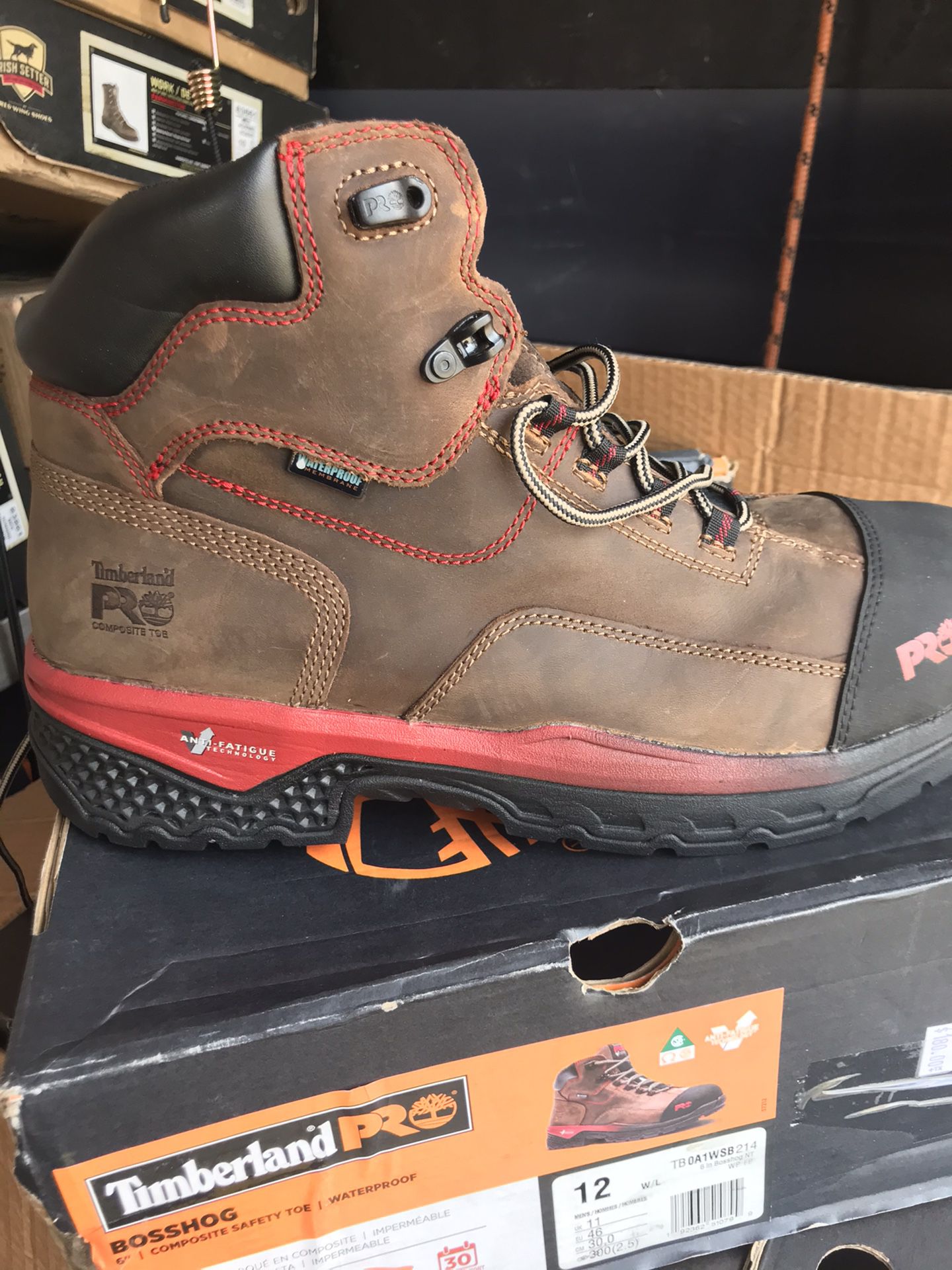Timberland BOSSHOG//Work boots // composite safety toe// size (12)only