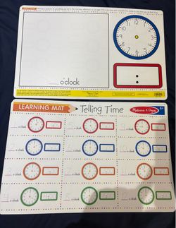Telling Time Mats