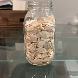 Mason Jar Full Of Shells