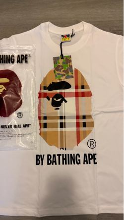 White bape x Burberry t-shirt