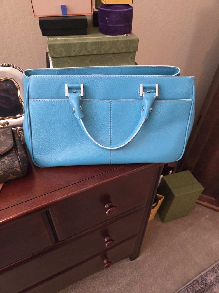 NORDSTROM Turquoise Leather Purse
