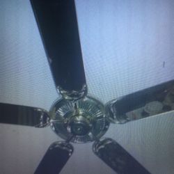 Oak ceiling fan 52” DROPPED PRICE 