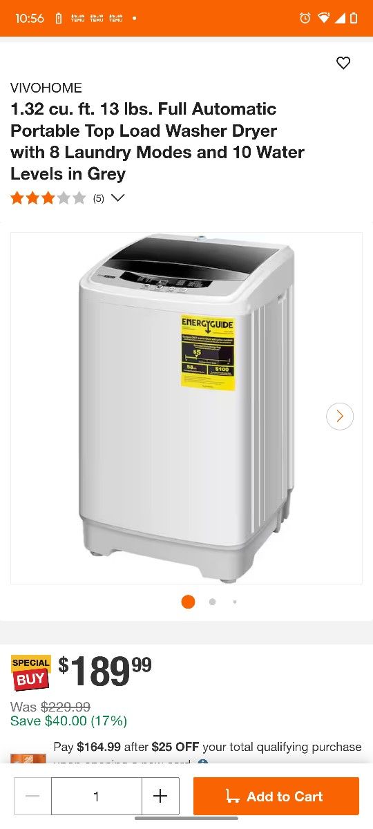 Automatic Washing Machine Or RV Or Apartment