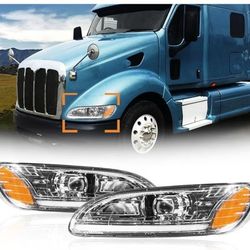 Headlights for Peterbilt 387 325 330 335 337 340 348 382 384 386 