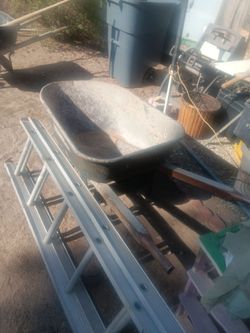 Heavy duty wheel barrel  made of iron