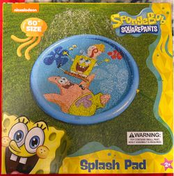 SpongeBob 60” inflatable splash pad