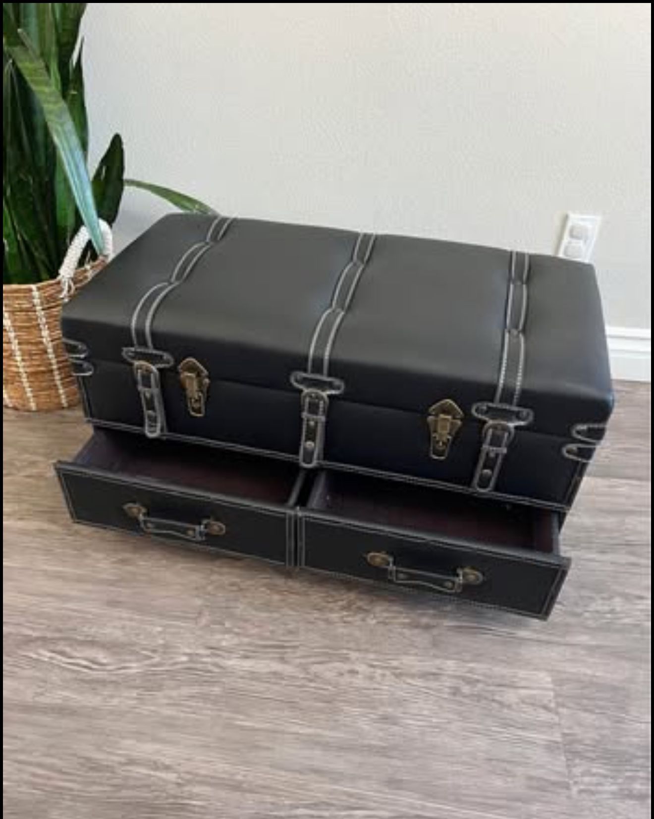 Vintage Storage Bench Upholstered Mid-Century Storage Ottoman Bed Bench Padded Storage Chest for Hal