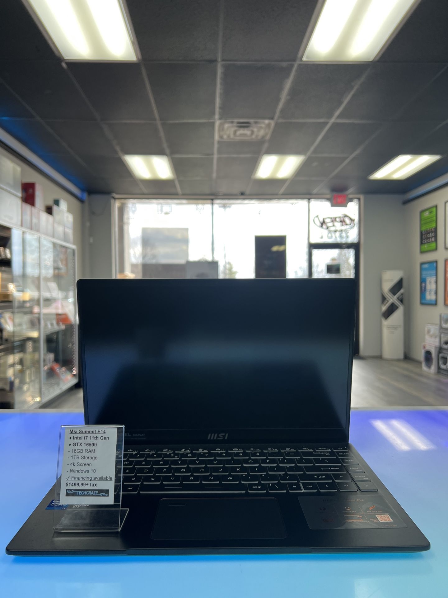 MSI Summit E14 Gaming Laptop - 11th Gen Intel i7 GTX 1650Ti - **BRAND NEW**