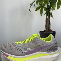 Saucony Endorphin Speed Running Shoes Stone/Citron Men's 13