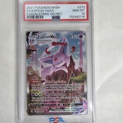 Pokemon Espeon VMAX PSA 10
