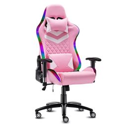 RBG Pink Gaming Chair