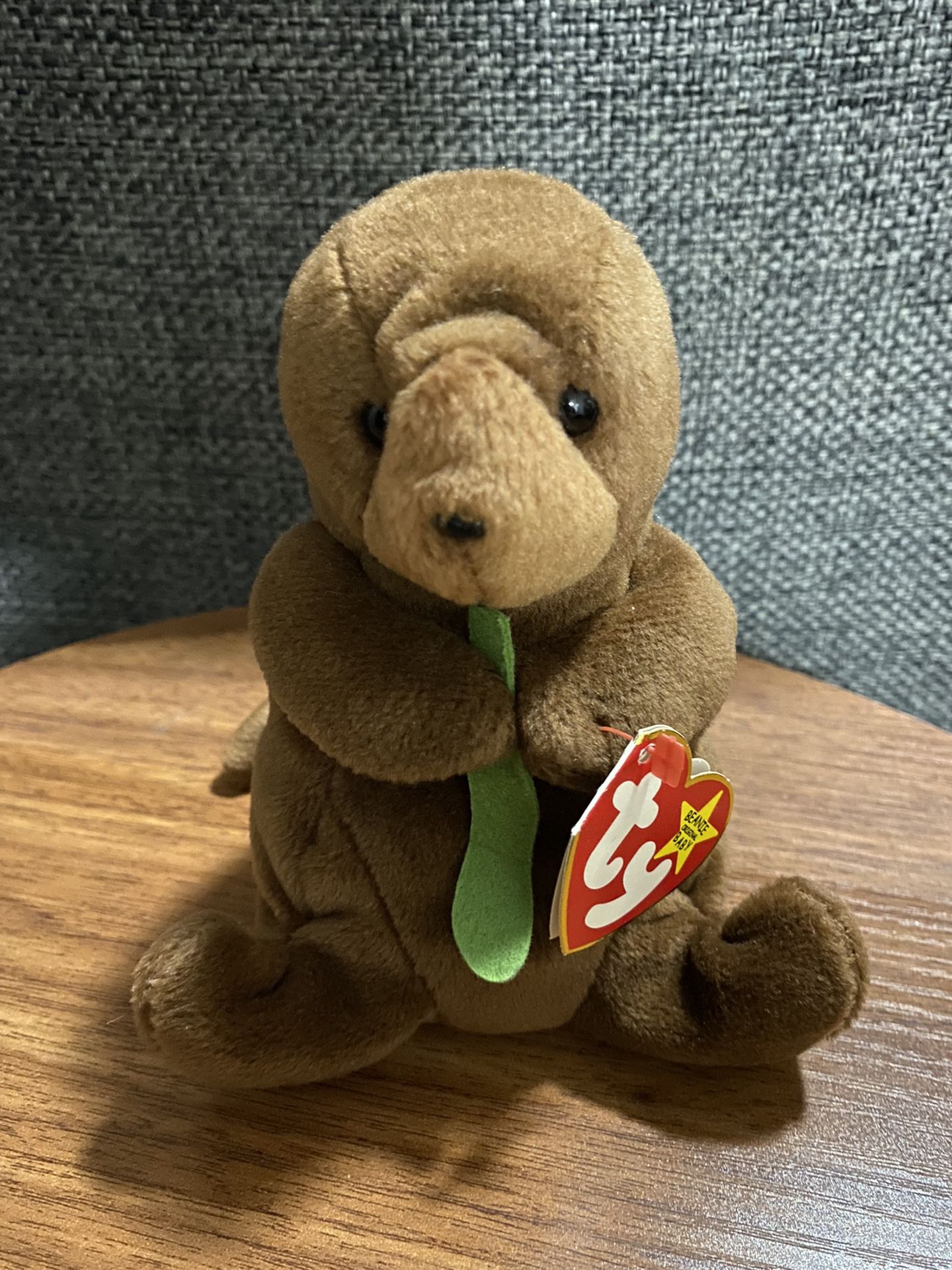 Vintage 1990s TY Beanie Baby - Seaweed