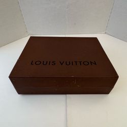 Pre Owned Fair Last Photo Does not sit flush at one corner Louis Vuitton Box Only  Brown  9” x 12” x 4” Inches