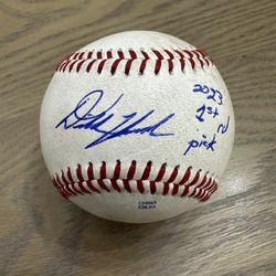 DILLON HEAD Marlins 1st Rd Pick Inscription Signed GAME USED MiLB Baseball COA