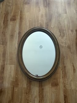 Real wood mirror