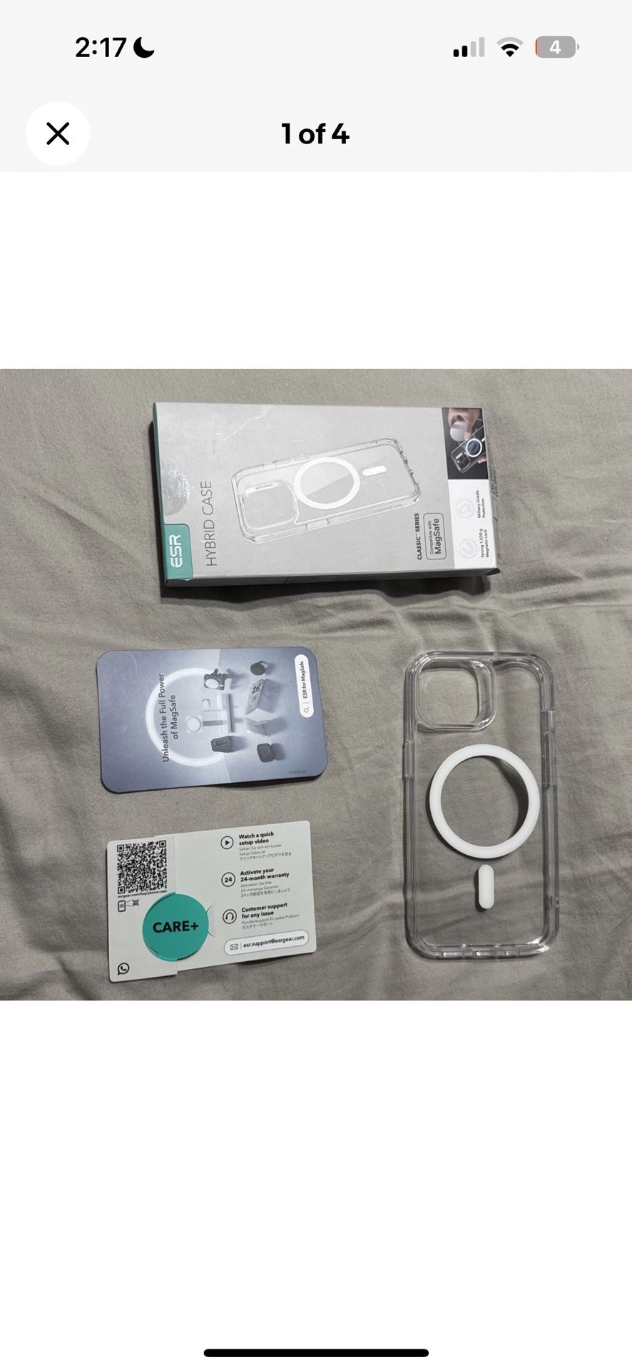 NEW Clear ESR Phone Case For Apple IPhone 15 With Magsafe Magnet Protection