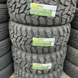 33x12.50r17LT M/t Tbb  #4 New Tires Mount & Balance // Set De 4 Llantas Nuevas Instaladas Y Balanceadas