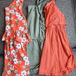 Girls Size 14/16 Summer Dress/rompers. All $15