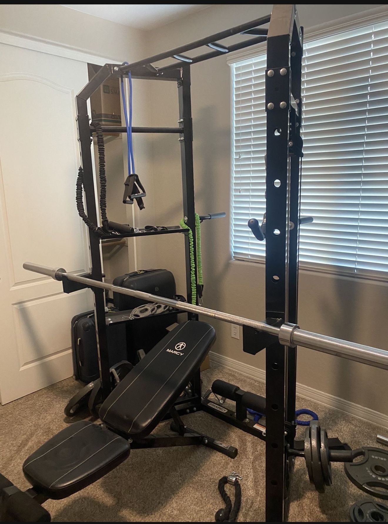 PRICE DROP——- Marcy Cage System With Weights And Accessories