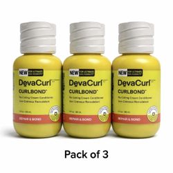 Deva Curl CurlBond Re-Coiling Cream Conditioner 3 oz Travel Size 3 pack  