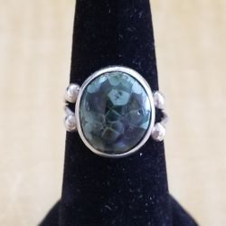 Ring Sterling silver With An Agate