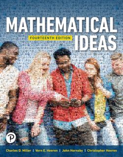 Mathematical ideas 14 edition