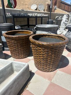 New Flower Pots made out of clay