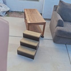 Coffee Table And Dog Stairs 