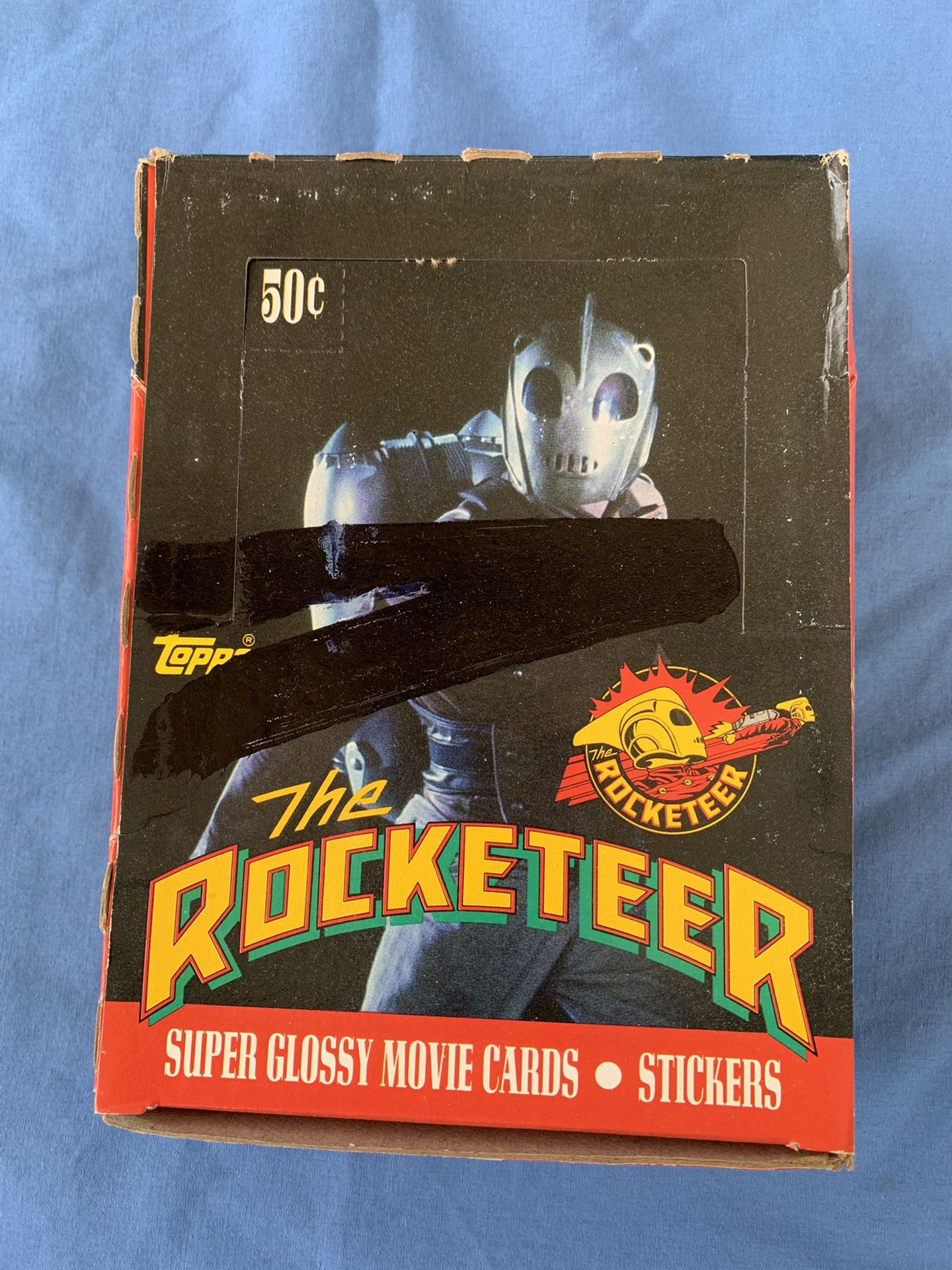 THE ROCKETEER TOPPS WAX BOX  Super Glossy Movie Cards •Stickers