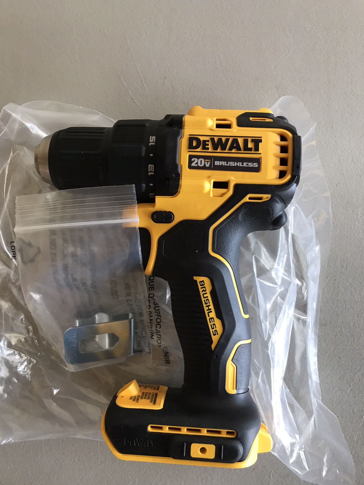 Brand new DeWalt Brushless 20v 1/2” drill. Tool only. Check out my other items for sale. Pick up in Lombard