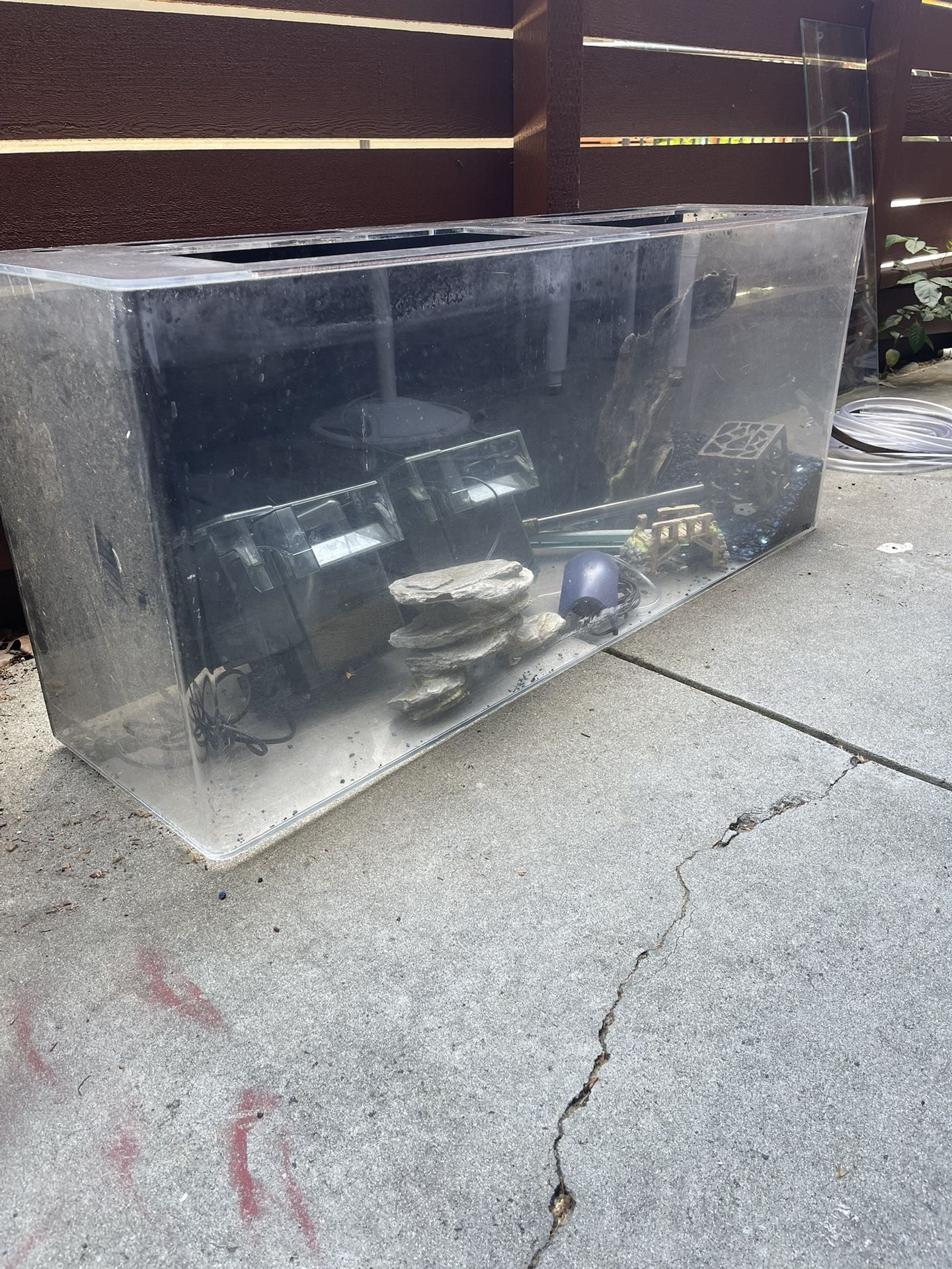 55 Gallons Flexi Truvu Fish Tank Full Setup