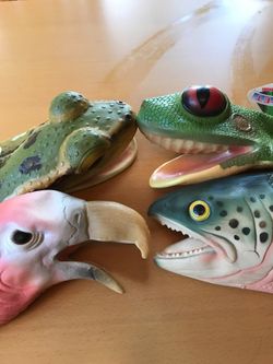 Hand Puppets from the Discovery Channel Store $4 each