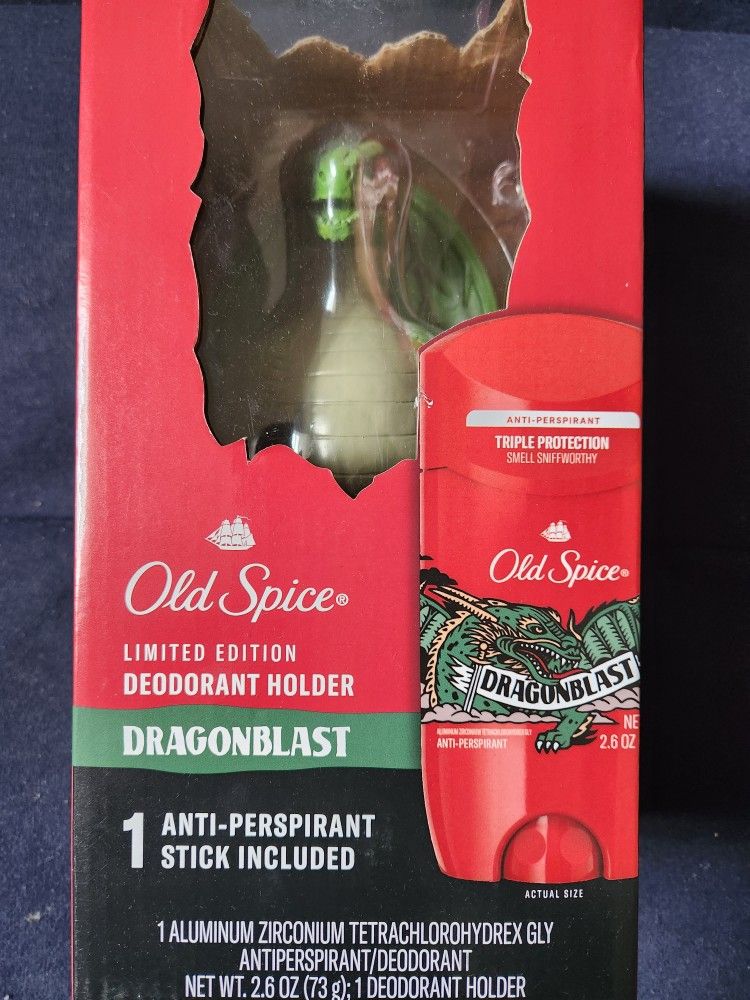 NEW OLD SPICE FIGURINE AND DEODORANT