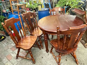 Wood Dinning table with 4 chairs
