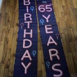 Happy 65th birthday Banner 