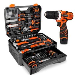 255-pices Tool Set Whit 12v Cordless Drill