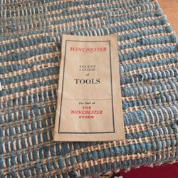 1920S  Winchester Tools Pocket Catalog Advertisement 