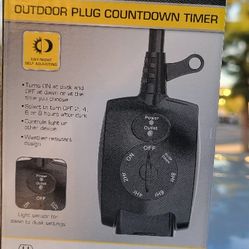 15 Amp 24-hour Outdoor Plug-In Countdown Timer