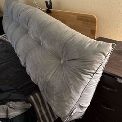 Wowmax Larger-Than-Queen Headboard Ergonomic Bolster Pillow