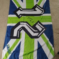 3x5 Seattle Seahawks Flag With Paul Allen's Initials... Yes It's Available
