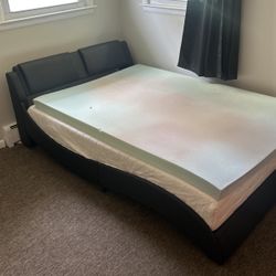 Full Size Bed Frame With Mattress And Pad