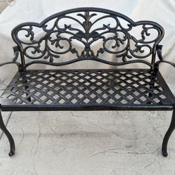 Antique Metal Bench 