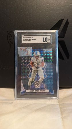 2022 Panini Mosaic Amon-Ra St. Brown Genesis Prizm SGC 10 (Shipping only!)