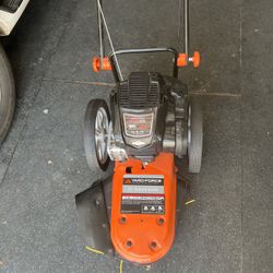 YARD FORCE 22 in. 163cc Briggs and Stratton Gas Walk Behind String Trimmer Mower