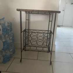 Wine Holder End Table